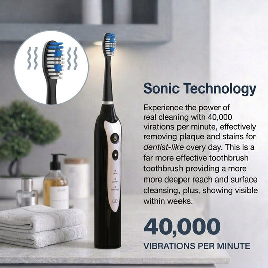 The Sonic Toothbrush - Sleek Black