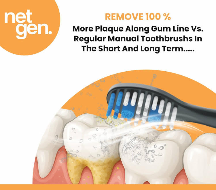 Replacement Sonic Toothbrush Heads - Sleek Black