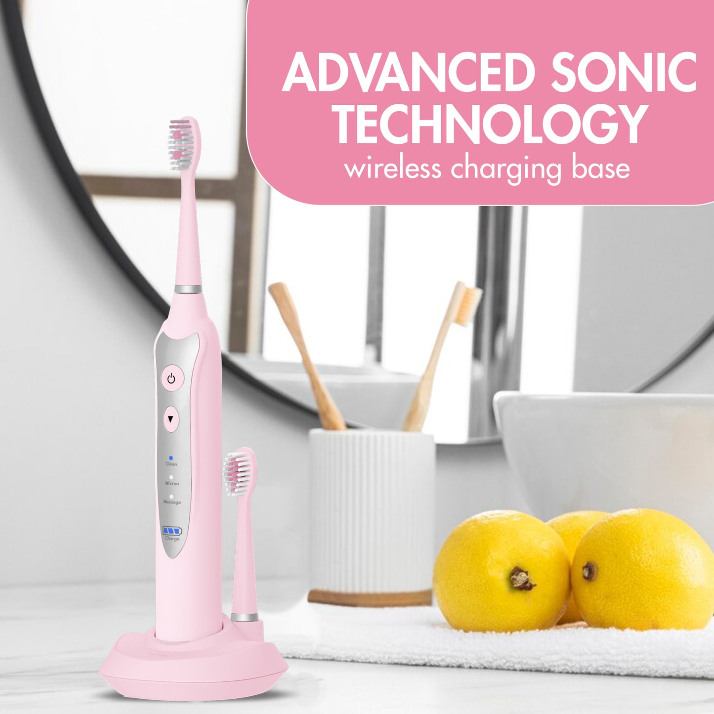 The Sonic Toothbrush - Soft Pink