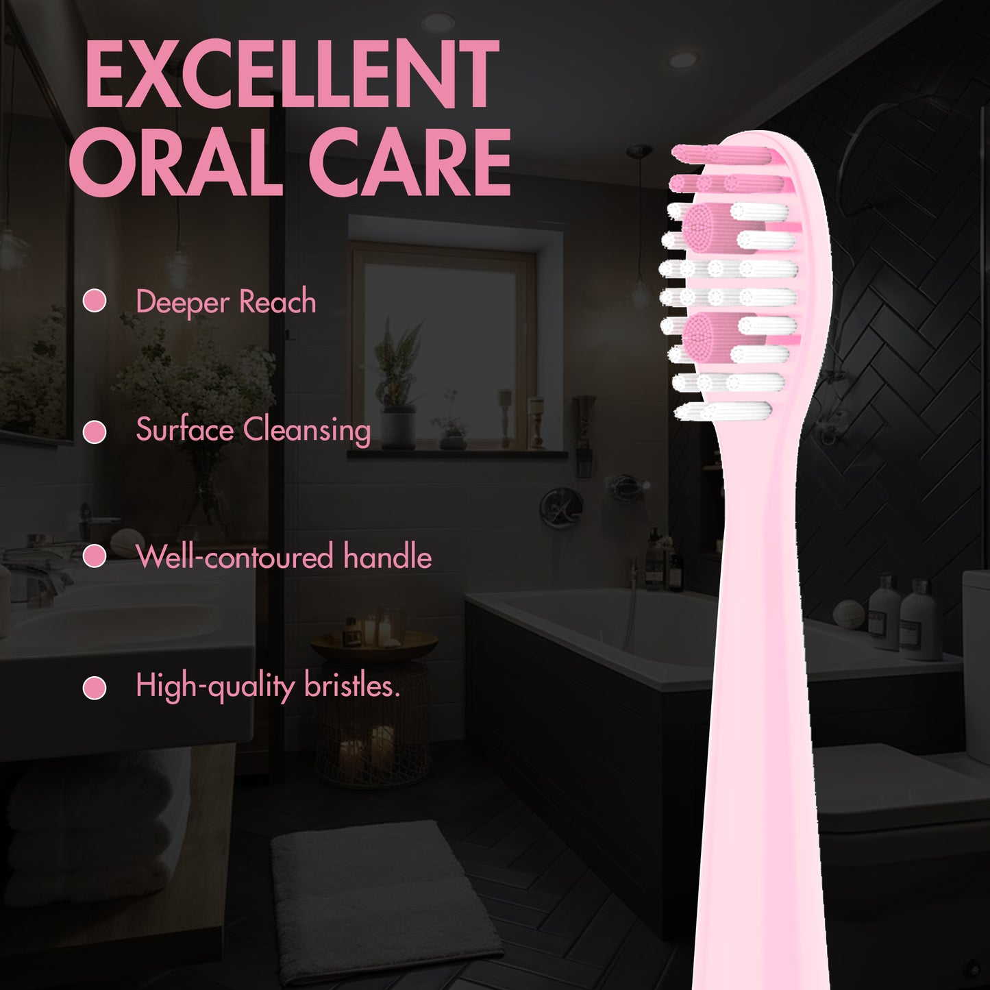 The Sonic Toothbrush - Soft Pink