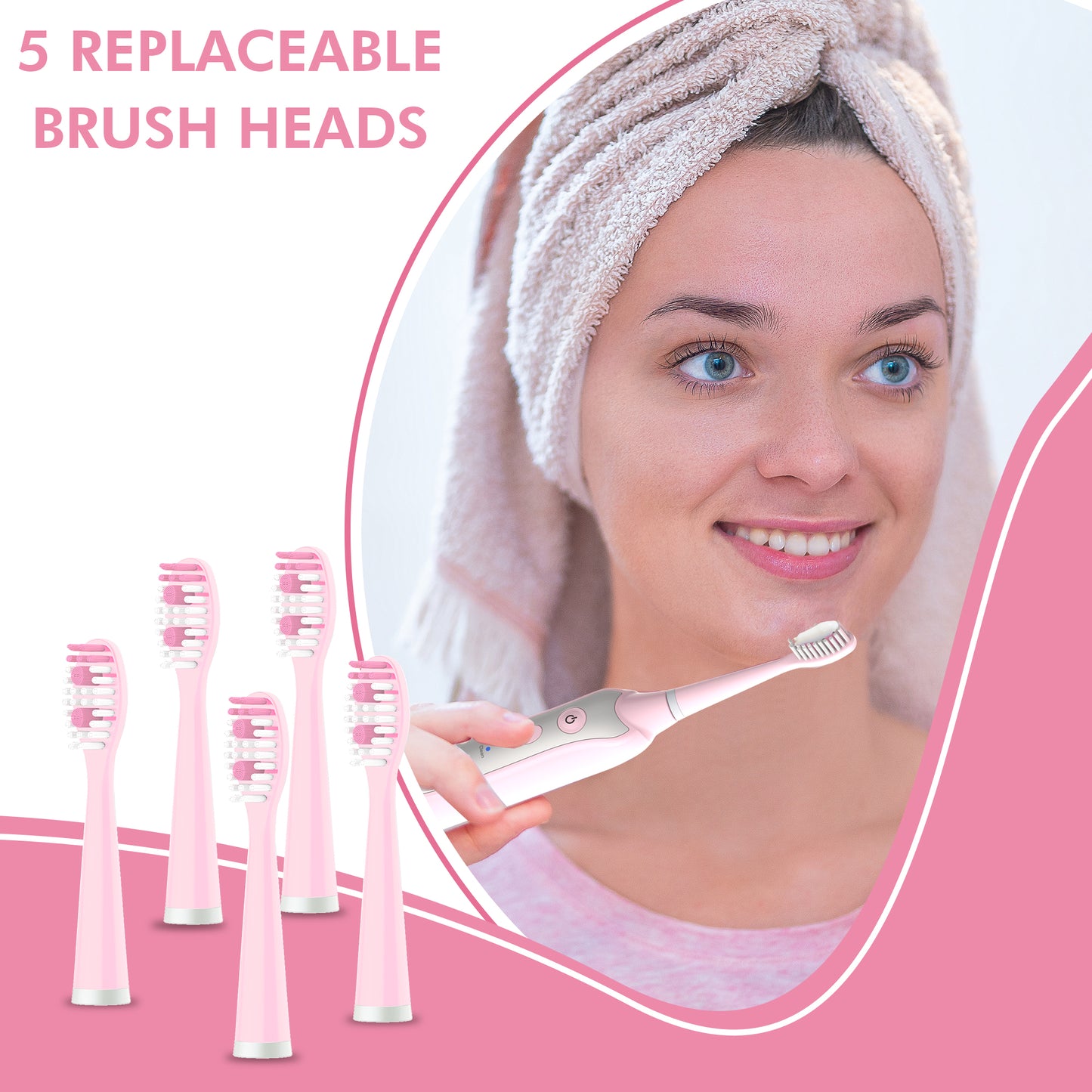 The Sonic Toothbrush - Soft Pink