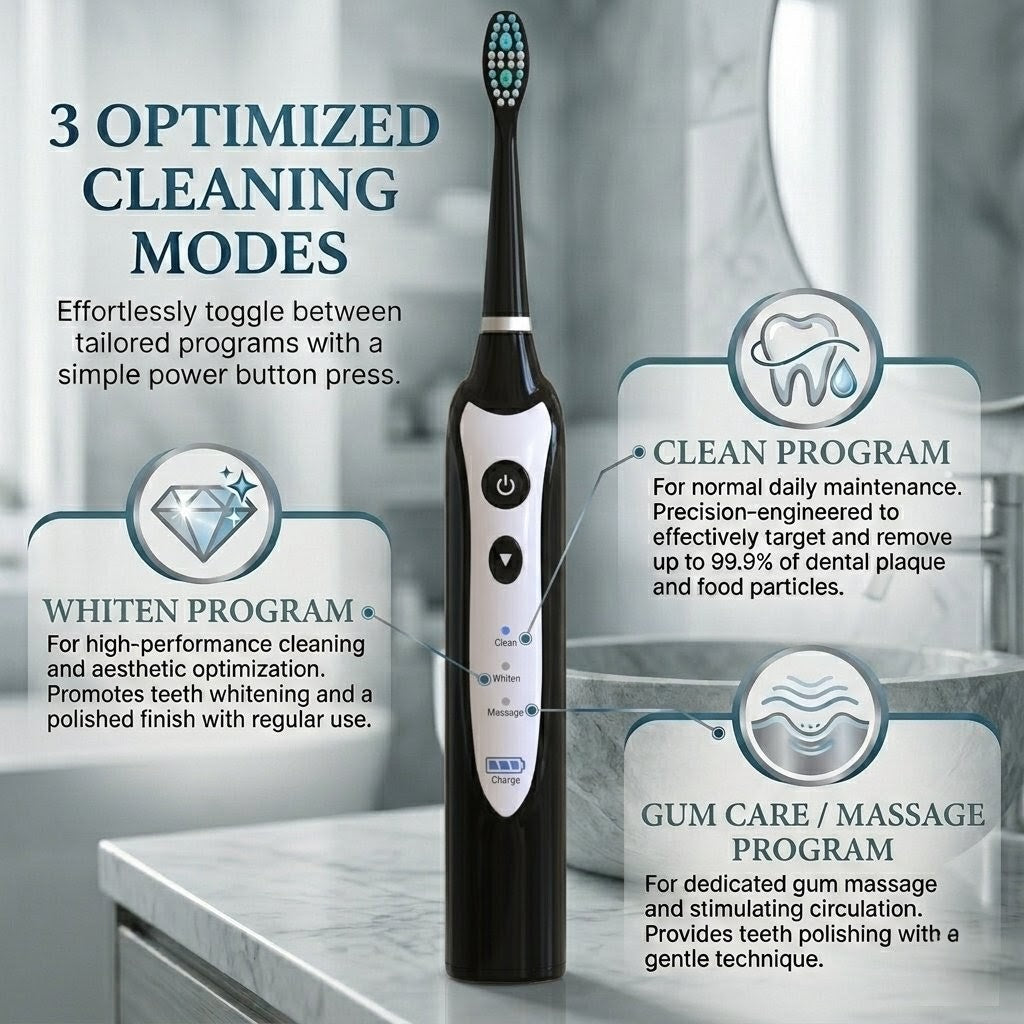 The Sonic Toothbrush - Sleek Black