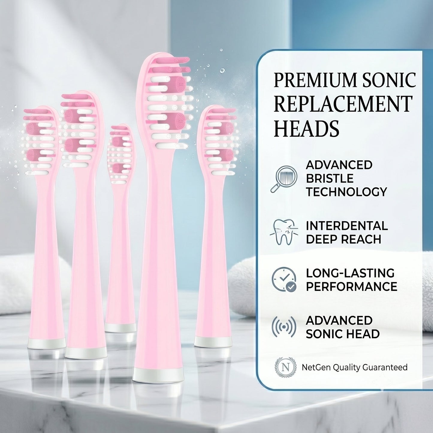 The Sonic Toothbrush - Soft Pink