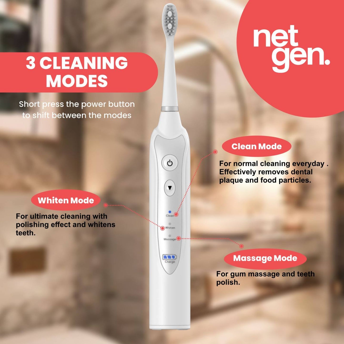 The Sonic Toothbrush – Classic White