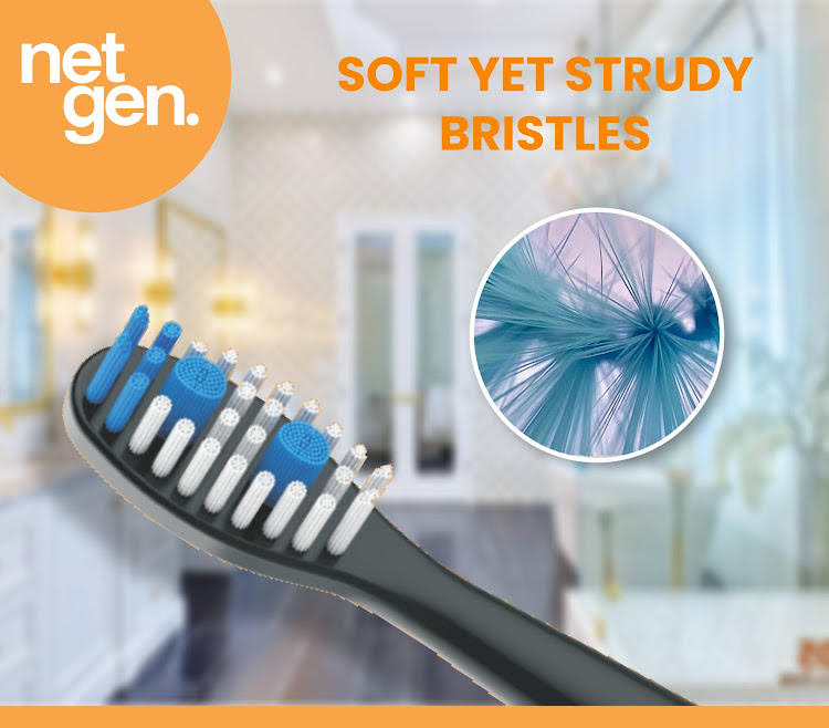 Replacement Sonic Toothbrush Heads - Sleek Black