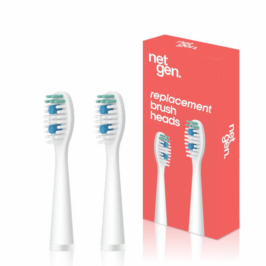 Replacement Sonic Toothbrush Heads - Classic White